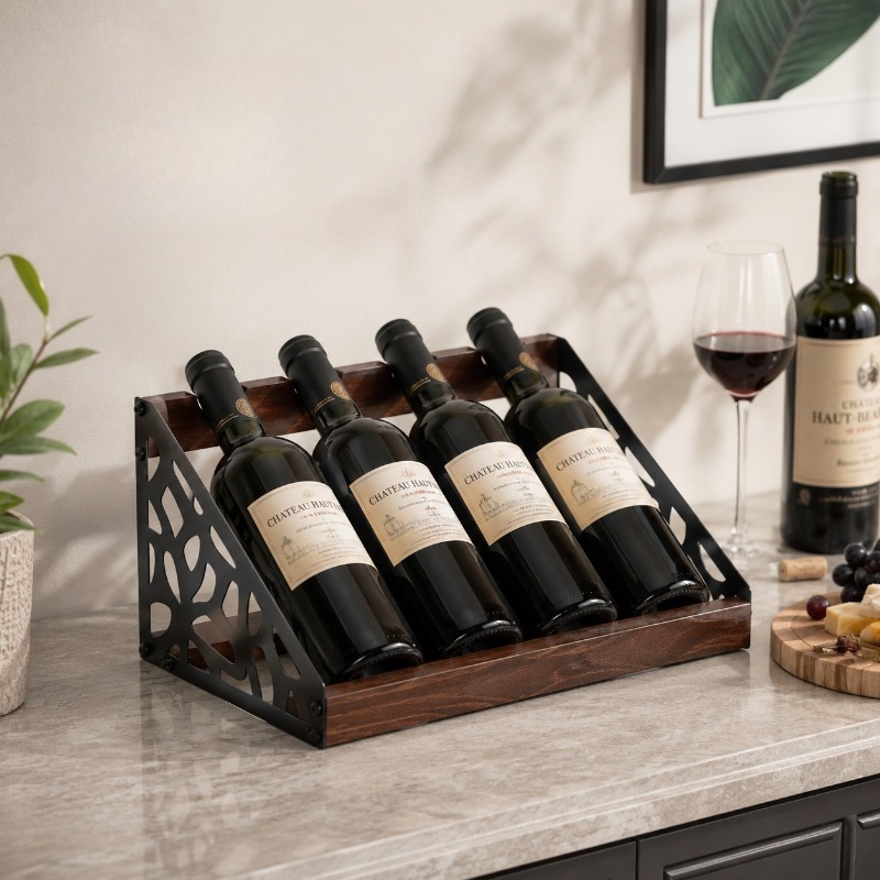 Home Bar Shelves - Ev Barı Ahşap Şaraplık Şarap Şişesi