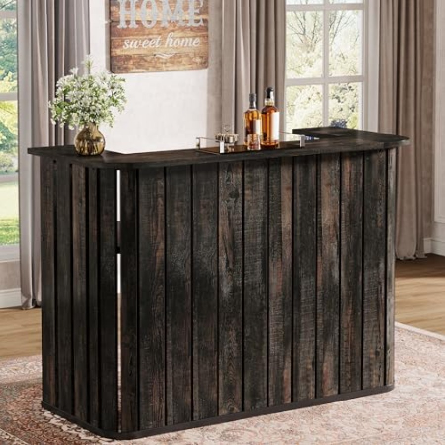 Home Bar Shelves - Evde pub kullanımı için ahşaptan yapılmış,