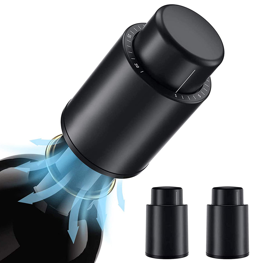 Wine Preservation Pump - Vakumlu Şarap Şişesi Tıpa Mühürlü Depolama