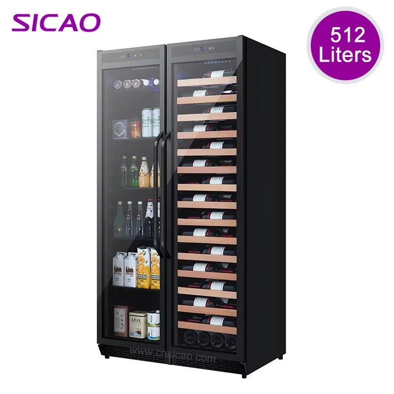 Home Bar And Fridge - Ankastre İçecek Dolabı Çift Kapılı Şarap