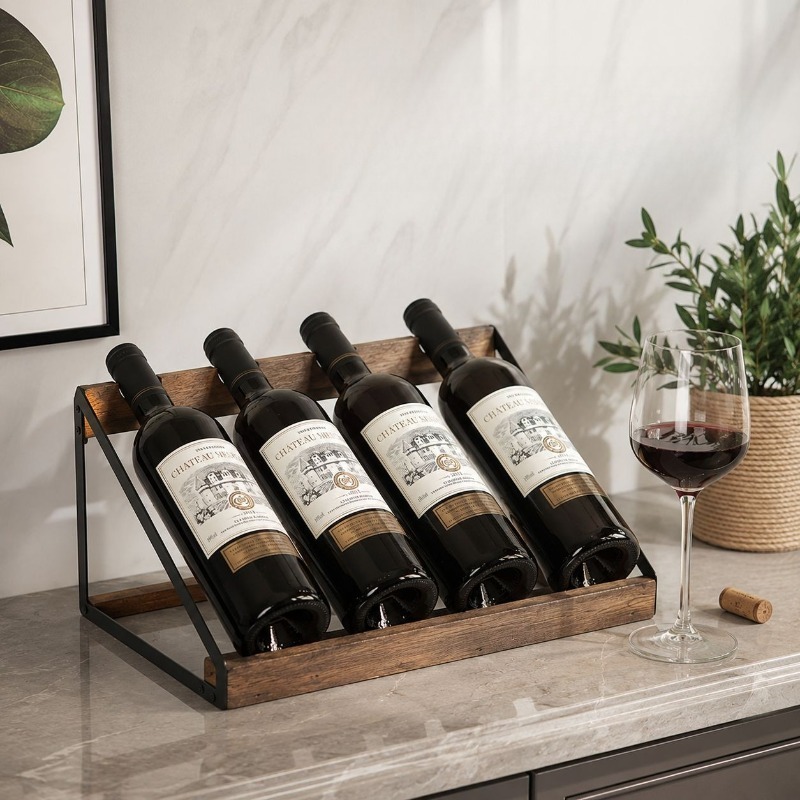 Ev Barı Ahşap Şaraplık Şarap Ş - Home Bar Shelves incelemesi ve fiyatı