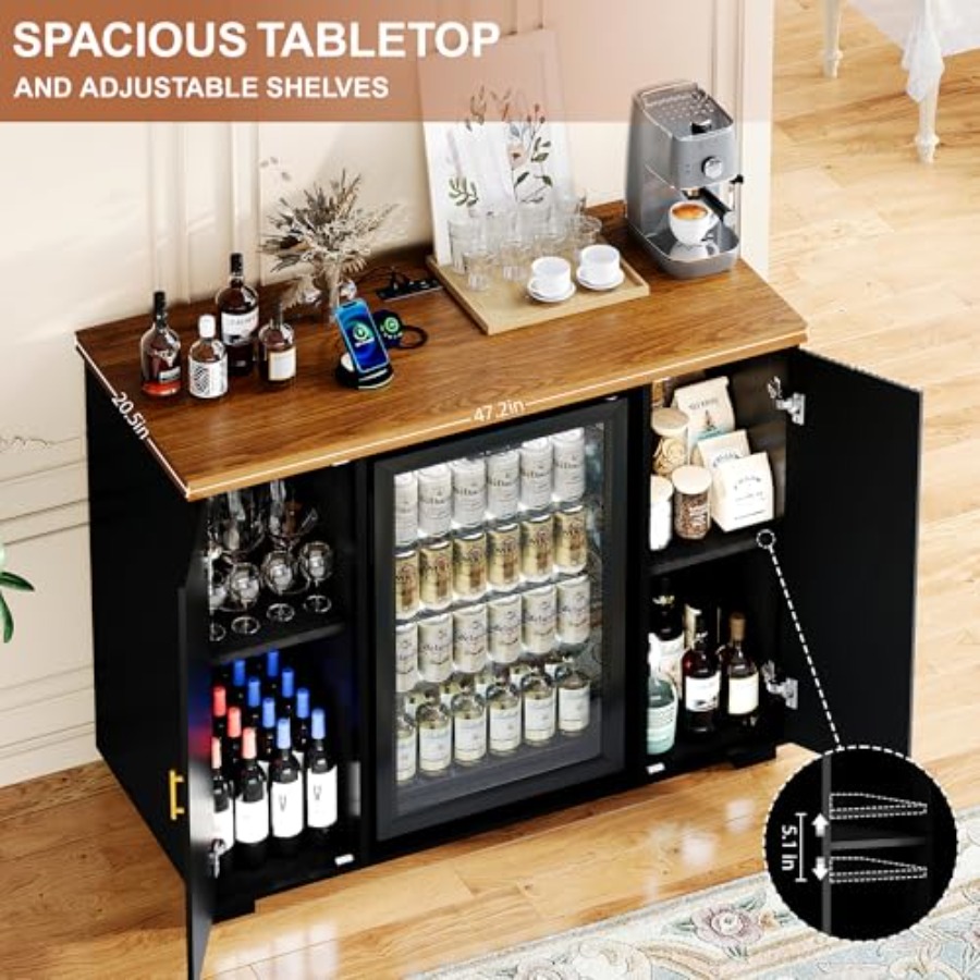 47 cm Yivli Kahve Barı Dolabı, - Home Bar And Fridge incelemesi ve fiyatı