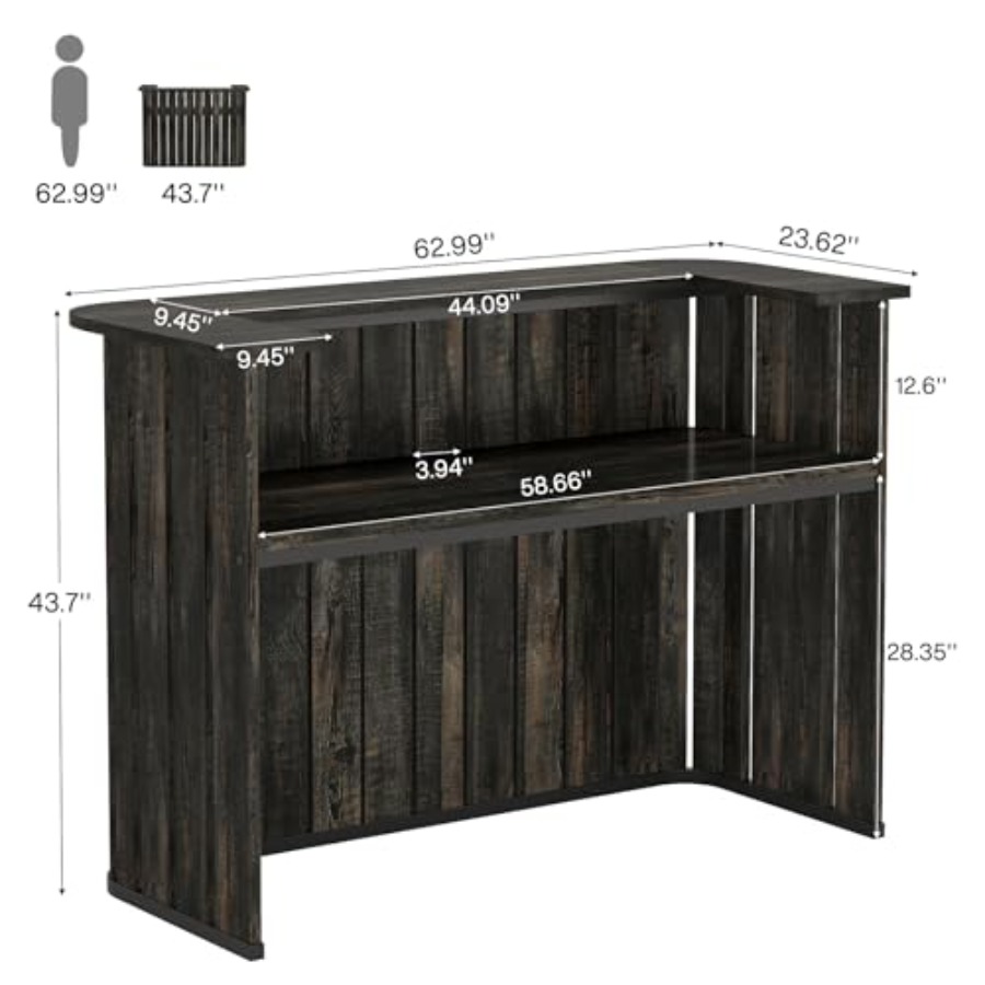 Evde pub kullanımı için ahşapt - Home Bar Shelves incelemesi ve fiyatı