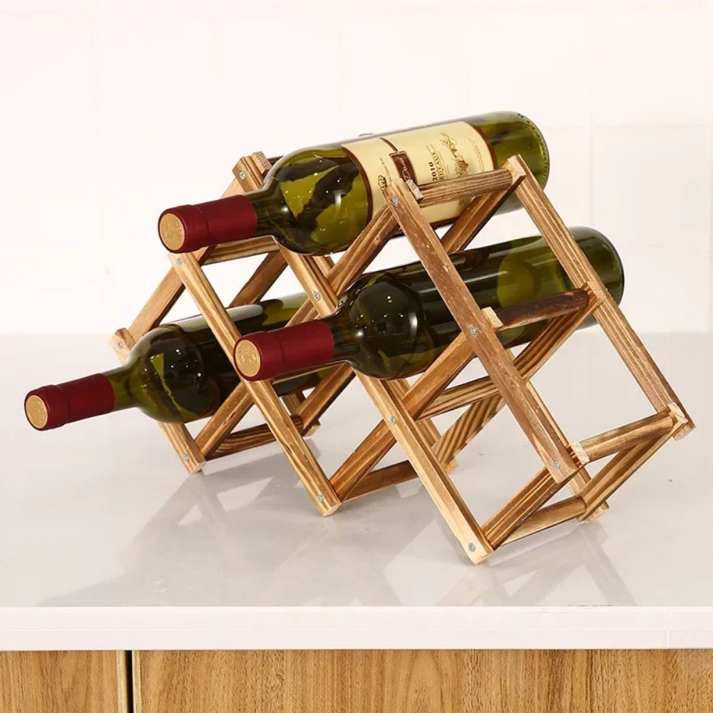 Katlanabilir Ahşap Şarap Rafı  - Home Bar Shelves incelemesi ve fiyatı