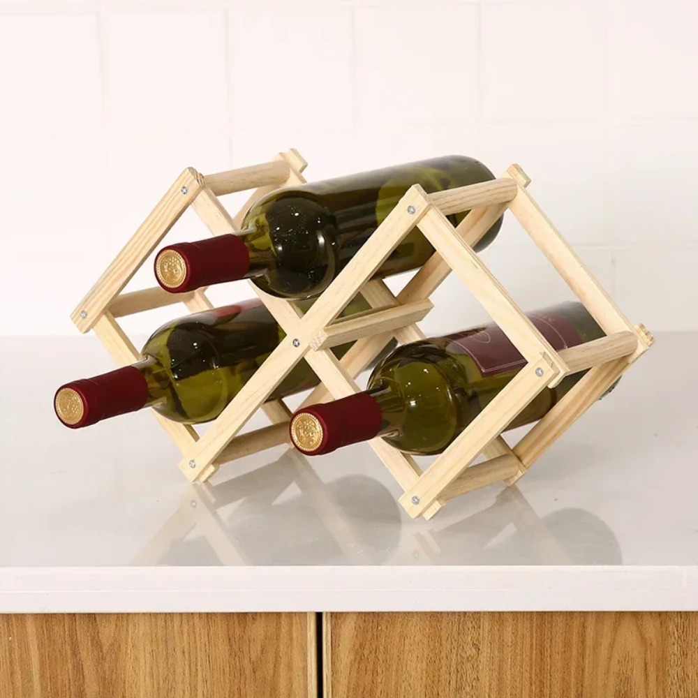 Katlanabilir Ahşap Şarap Rafı  - Home Bar Shelves incelemesi ve fiyatı