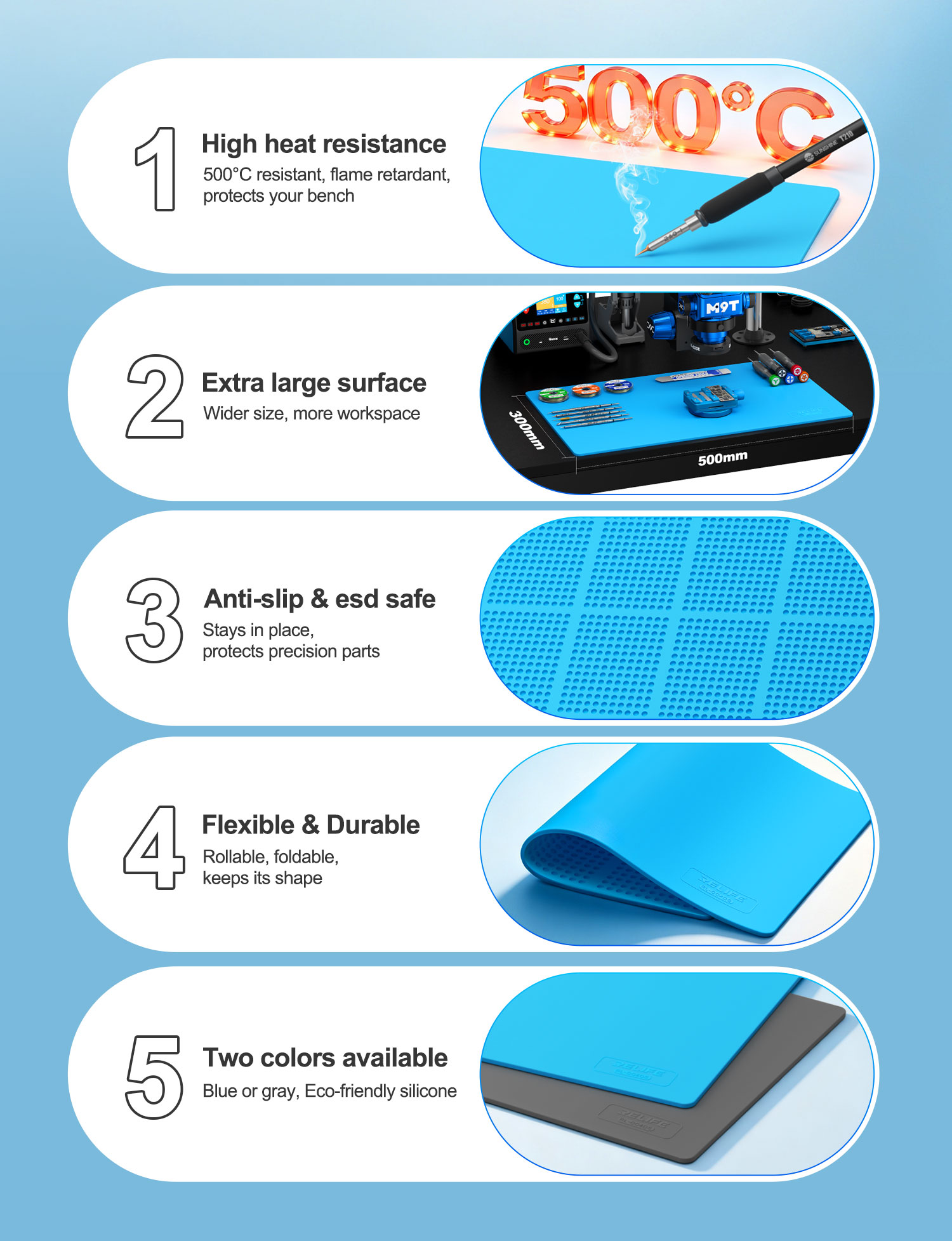 RELIFE RL-004DS 300x500mm Büyü - Bar Mat Rubber incelemesi ve fiyatı