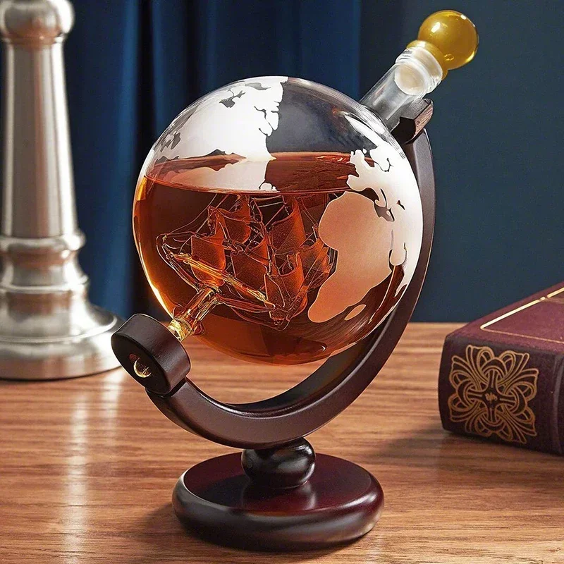 Kurşunsuz Sürahi, Zarif Ahşap  - Decanter Globe Set incelemesi ve fiyatı