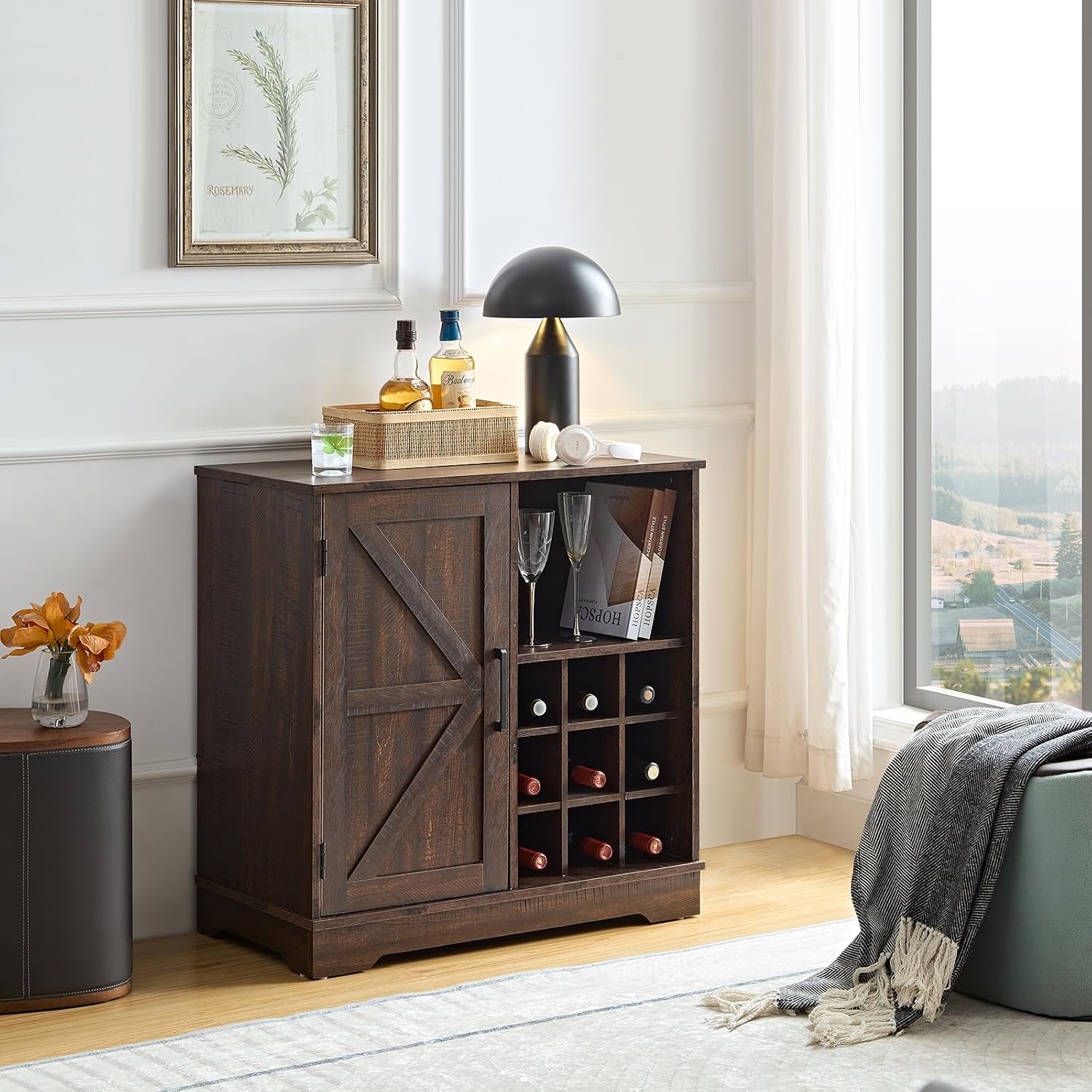 Çiftlik Evi Tarzı Bar Dolabı,  - Home Bar Shelves incelemesi ve fiyatı
