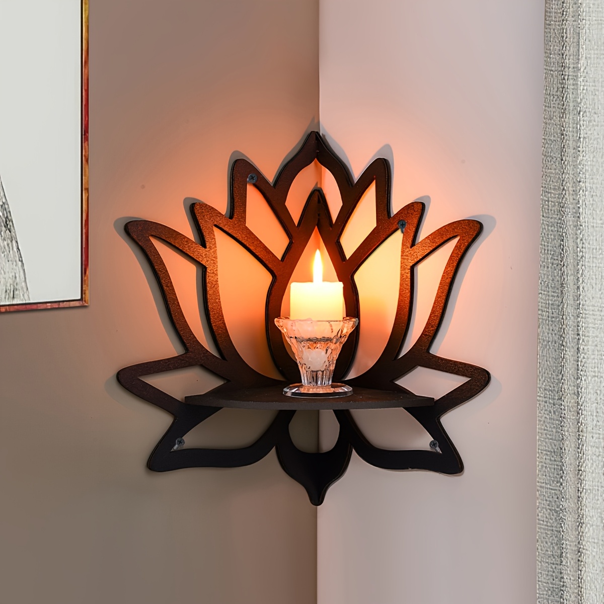 Lotus Köşe Yüzer Raf, Oyuk Çiç - Home Bar Shelves incelemesi ve fiyatı