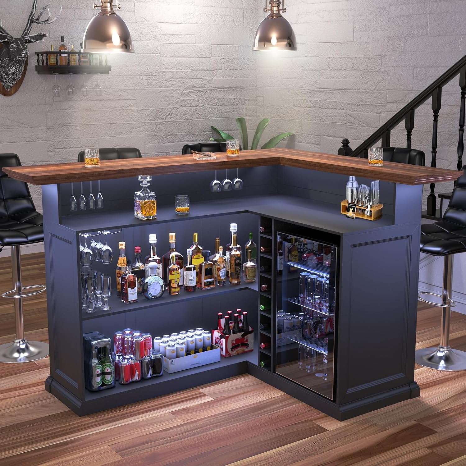L Şeklinde Buzdolabı Alanlı Ev - Home Bar And Fridge incelemesi ve fiyatı